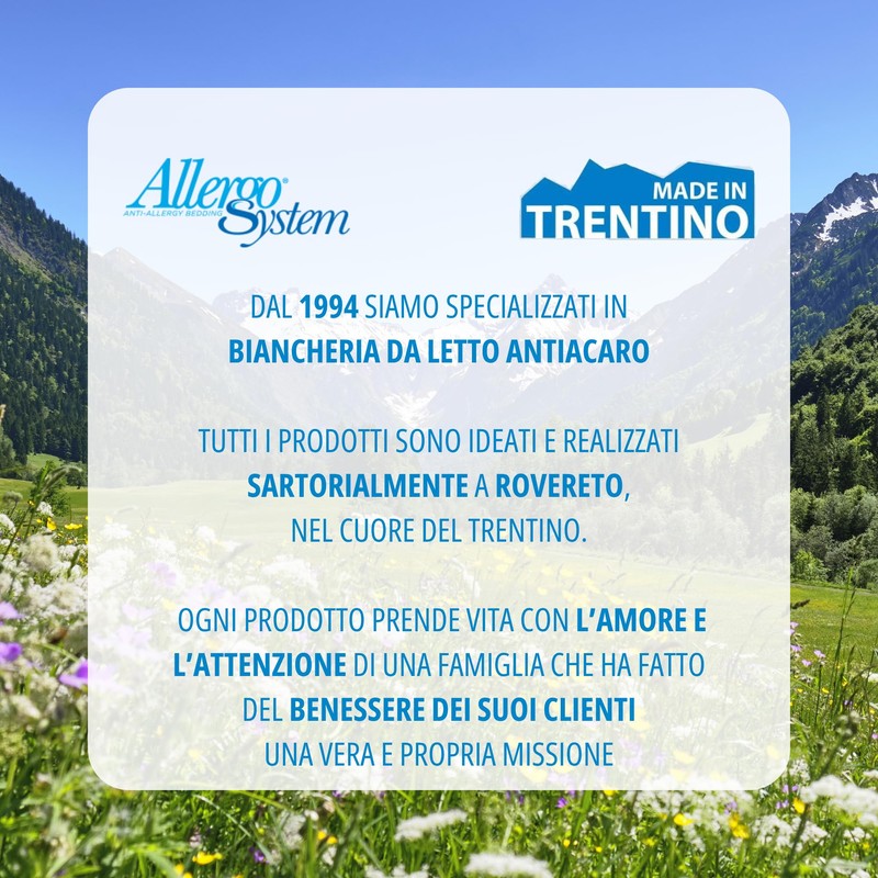 Allergosystem Federa Copricuscino Antiacaro Letto 40x80cm - Dispositivo Medico Antiacaro