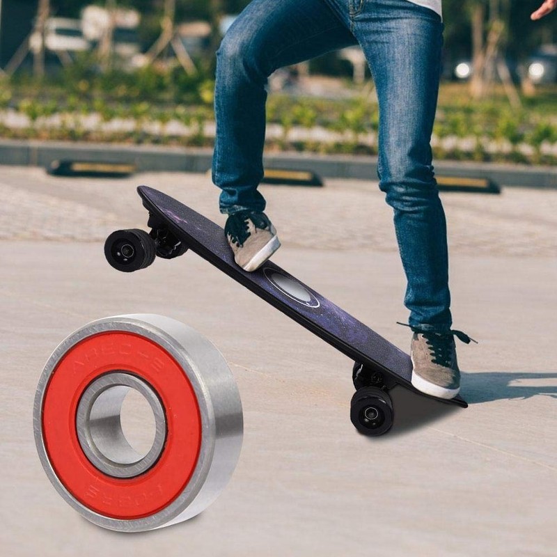 Alomejor Rodamiento de Rodillos de Patines 8 Piezas de Longboard