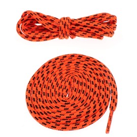 COOL LACE Round Athletic Shoelaces Shoe Laces for Sneakers, Orange Striped, 63"