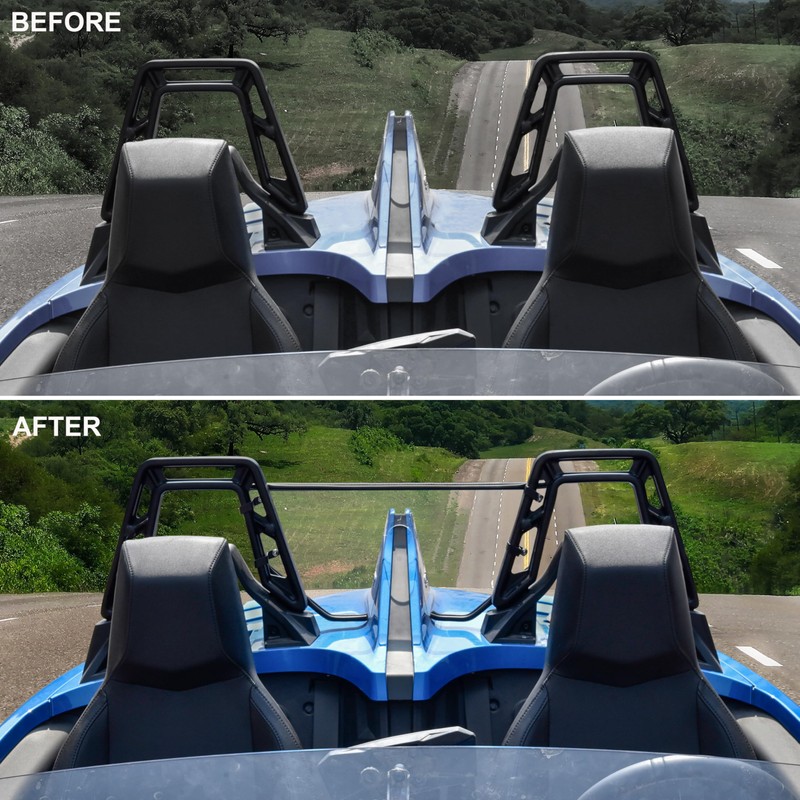 SAUTVS Rear Windshield for Polaris Slingshot S R SL SLR