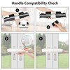 Patio Door Security Lock with Alarm, French Door Security Lock,Patio