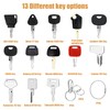 18-Piece Ignition Key Construction Machinery Set, Replacement Ignition Key Set,