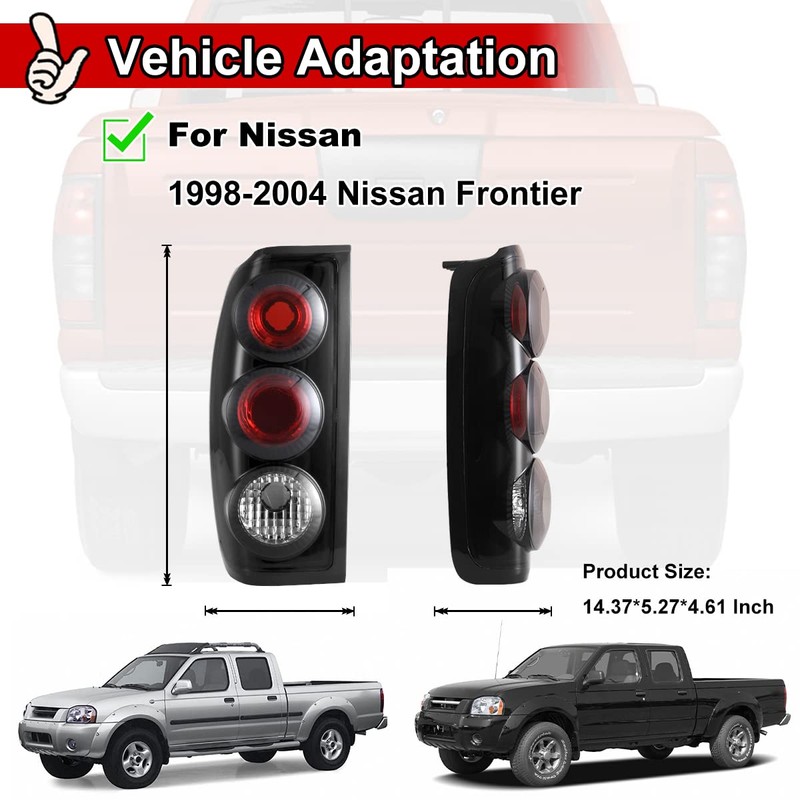 Nixon Offroad Tail Lights for Nissan Frontier 1998 1999 2000