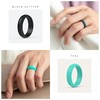 ThunderFit Anillo de boda de silicona para mujer, anillo de