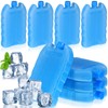 LIOOBO Blue Ice Packs for Coolers: 8PCS Reusable Ice Blocks