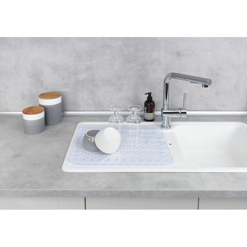 Wenko Sink Insert Crystal Square Sink Mat