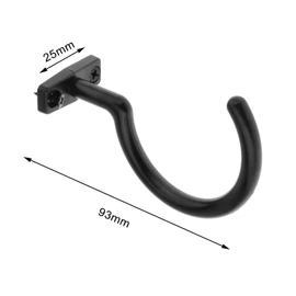Oshhni Snooker Billiard Cue Hooks, Bridge Rod and Ball Rack Hooks, Durable Tripod Hook Rack Holder with 2 Screws, Hanging Pool Table Rack for Pool Table