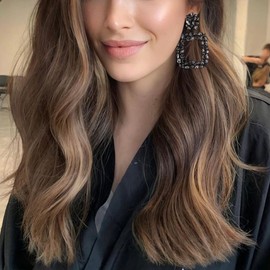 EVER FAITH Rhinestone Rectangle Clip-On Earrings Geometric Statement Drop Earrings Clip On for Women Girls Iridescent Grey, Crystal, Crystal