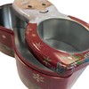 your castle Christmas Santa Claus Window Tin Cookie Tin Decorative