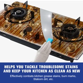 NUOKOU M.O.F-CHEF Protective Kitchen Cleaner, Mof Chef Cleaner Powder, Heavy Kitchen Duty Degreaser, Kitchen Oil Pollution Cleaning Powder, Mof Chef Cleaner Powder Kitchen (500g)