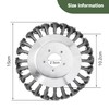 Weed Brush Trimmer, 6 Inch Twisted Wire Wheel for Lawn