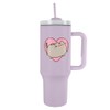 Pyramid International Pusheen Heart 40oz/1200ML Tumbler with Straw and Lid,