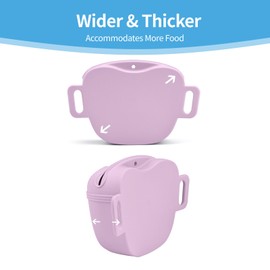 AUDWUD Upgraded Version of Silicone Treat Bag,Tighter Sealing to Prevent Food from Falling Out While Walking;Comes with a Belt for Convenient Wearing;Also Includes a Training Clicker