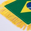 ZXvZYT 3 X 5 Inch Brazil Window Hanging Flag Brazilian
