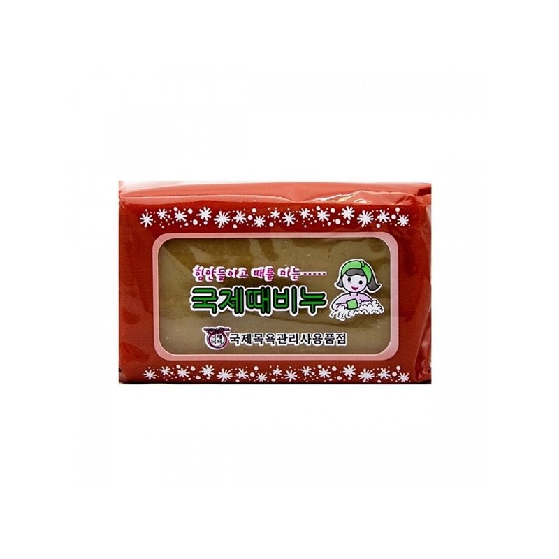 BTM 힘 샤워비누 안들이고 때를미는 국제 때비누 200g 비누 솝