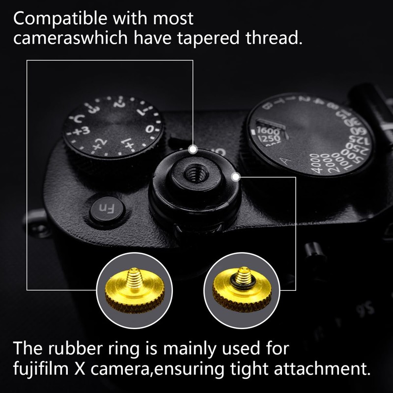 NoirVogel Camera Shutter Button, Upscale and Exquisite Pure Copper Shutter