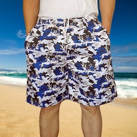 a791 Men's Plus Size Quick-Dry Loose Thin 5-Point Sports Swimming Shorts for 55-95kg 27 10ea