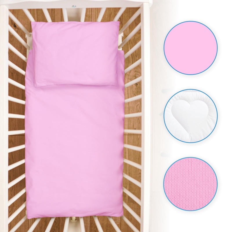 5 Piece Baby Bedding Duvet Pillow with Covers & Jersey