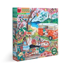 eeBoo Puzzle 1000 pièces : Vie de campeur