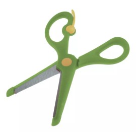 Jands Tijeras Escolares Punta Redonda Acero Cubierta Plastico 10pz