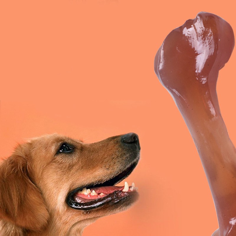 Dog Bone Toy Simulation Bite Resistant Teeth Grinding Bacon Flavor