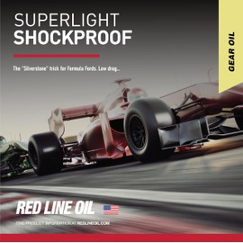 Red Line 58504 75W90 Full Synthetic Superlight Shockproof Gear Oil - 1 Quart