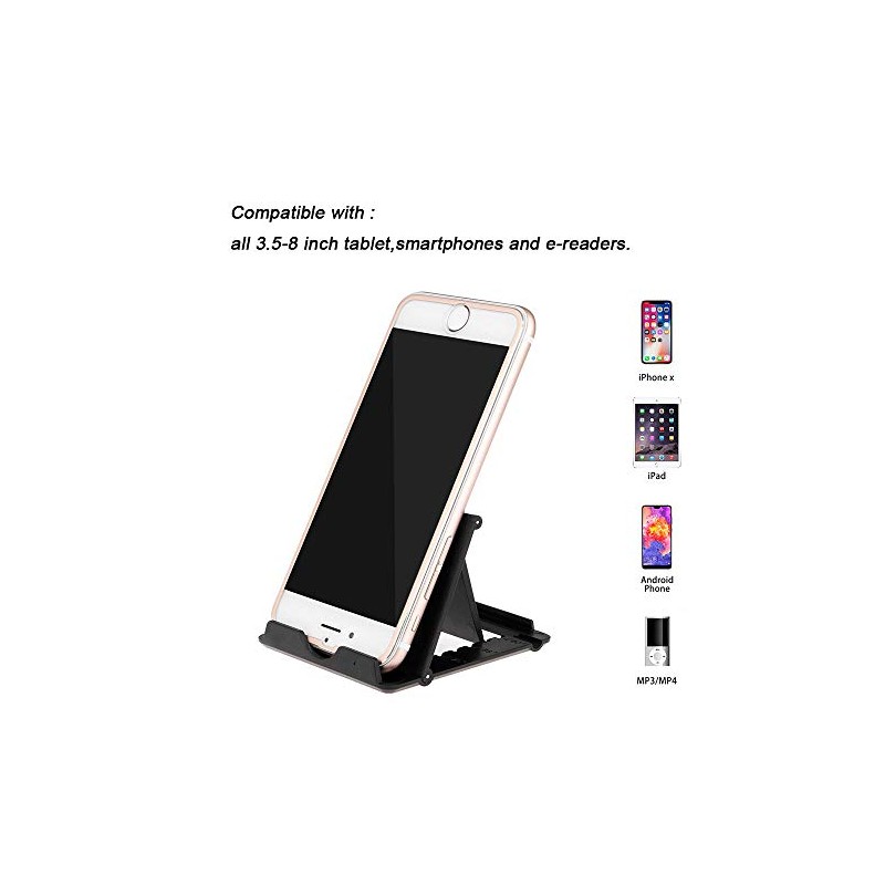 MYLB Cell Phone Stand, Universal Foldable Tablet Stand Multi-angle Pocket