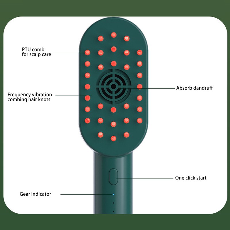 Electric Scalp Massage Brush Frequency Vibration Reduce Dandruff Promote Growth