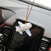 AMIORO Airplane Car Mirror Hanging Accessories Creative Auto Decor Car