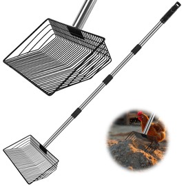 Large Chicken Poop Scooper, Chicken Coop Rake Scooper Accessories