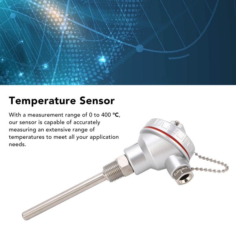 PT100 Temperature Sensor Probe 10 X 100mm PT1/2in Thread 3W