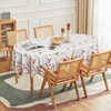 Horaldaily Spring Tablecloth 60×84 Inch Oval, Hummingbird Butterfly Flower Washable
