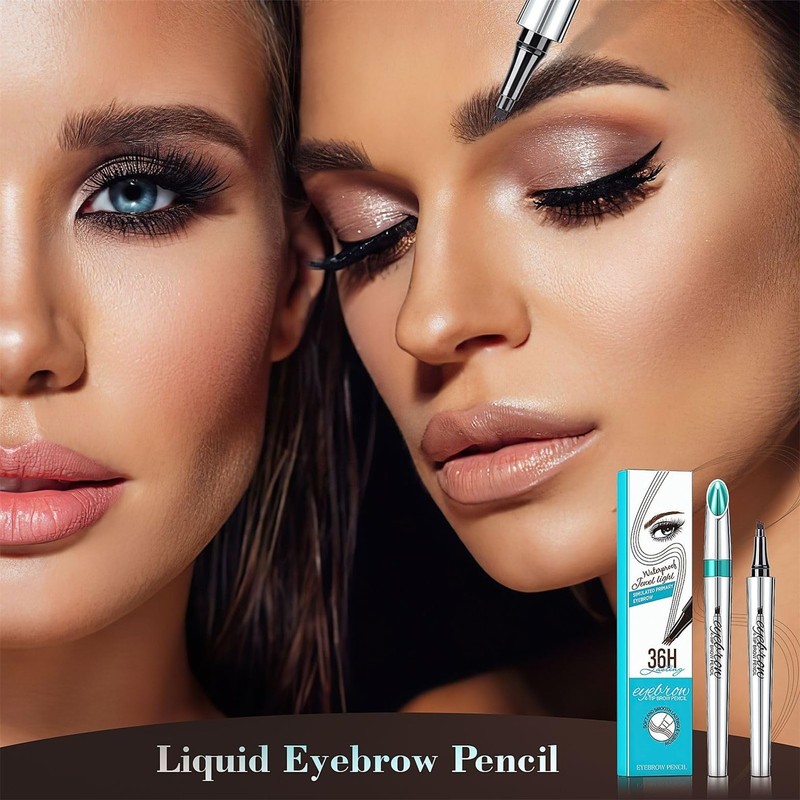 Eyebrow Pencil Microblade Brow Pen, 3D Waterproof Microblading Eyebrow Pen