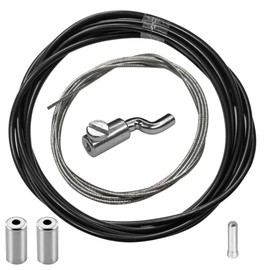 cyclingcolors Lawnmower Repair Kit: Pull Cable + Bowden Cable 2 m + Screw Nipple Z/S + Cable Clamp Cable Pulley Throttle Drive Tractor