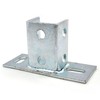 (4-Pack) 2 Slot U Post Base for 1-5/8" -5/8" Single