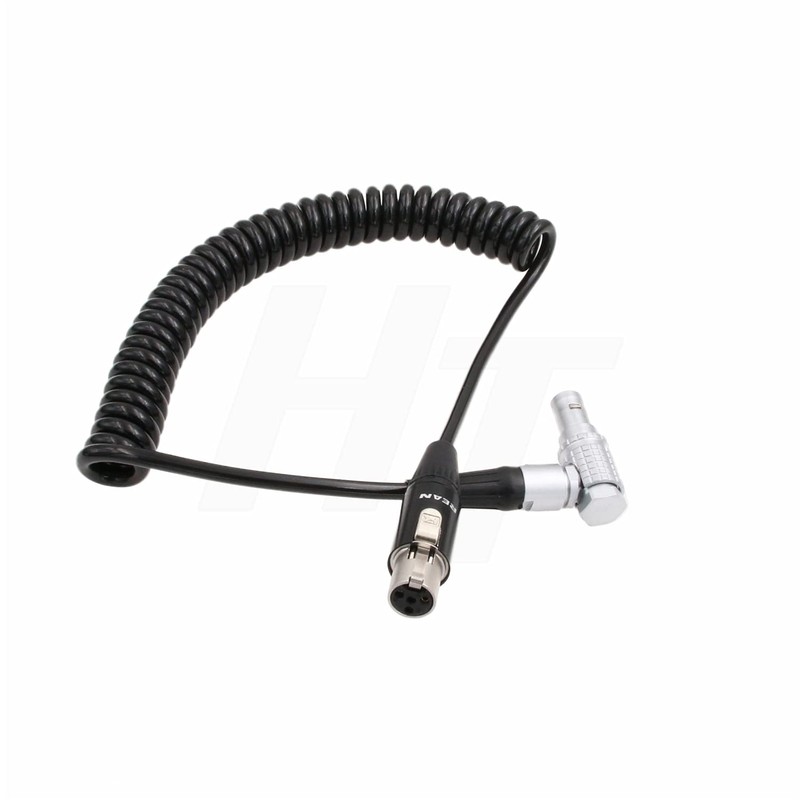 HangTon TVLogic Alphatron EVF Monitor Coiled Cable Right Angle 0B