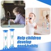 24 Pcs Sand Timer Kids Hourglass Acrylic Covered Clock Toothbrush
