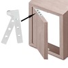 2 PCS Stainless Steel 360 Degree Rotatable Hidden Pivot Hinges