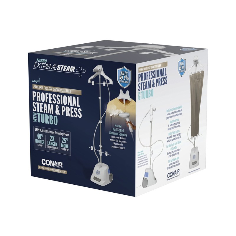 Conair Full Size Garment Steamer for Clothes, Turbo ExtremeSteam 1875W