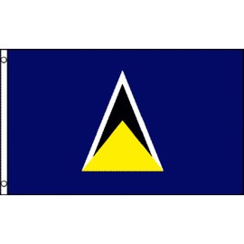 FlagsImp St. Lucia Poly 2x3ft Flag, Multi