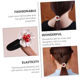 WOONEKY Hair Scrunchies Delicate Petal Pattern Hair Accessories for Women Girls