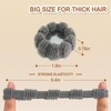 Jseng 6Packs Hair Ties - Thick Hair Elastics - Seamless