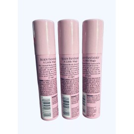 Parfums De Coeur Body Fantasies 3-Pack Cotton Candy Body Spray Signature 0.5 oz Purse Size New