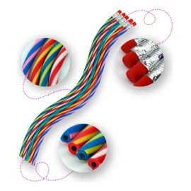Set Wanau Lápiz Flexible Retorcido Con Goma Set 10 Piezas