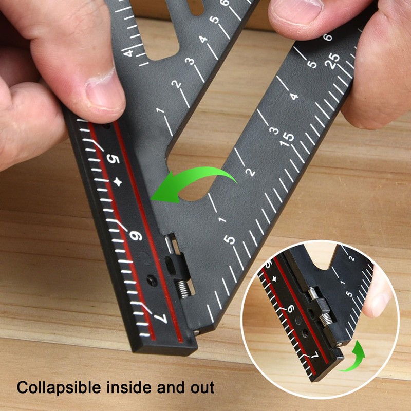 Carpenter's Square, Woodworking Tools, Intelligent Angle, 90 Degree Adjustable Square