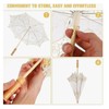 Lace Parasol Umbrella Wedding Bridal Lace Umbrella Decorative Embroidery Flower