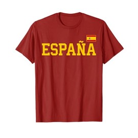 Spain T Shirt Women Men Kids Spanish Flag Red España T-Shirt
