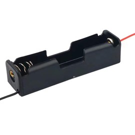 Aliotech 3.7v 18650 Battery Holder 18650 DIY Battery Storage Box Case Holder 18650 Button Top Single Battery Wire Lead Battery Storage Box Holder Case(6 Pack)