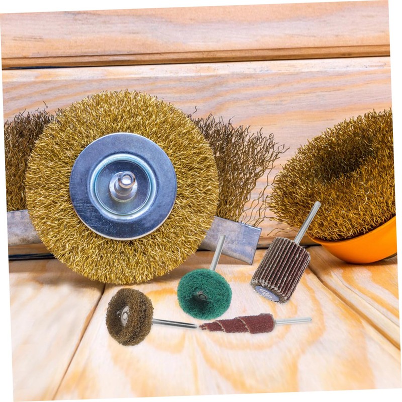 Mobestech 50pcs Double Layer Buffing Wheel for Drill Versatile Sanding