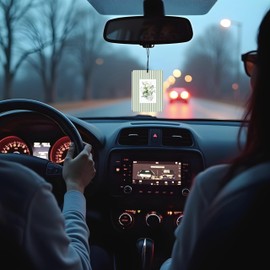 RYVJU Nature Plant English Pear and Freesia Car Scents Air Freshener 4 Pcs, Sage Green Succulent Eucalyptus Leaves Hanging Air Freshener for Closet Drawer Bathroom Books Accessories Decor for Women